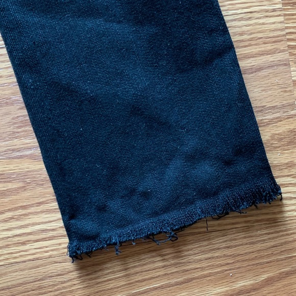 NWT 🖤 Raw Hem Black Jeans - Picture 4 of 6
